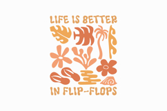 Retro Summer Flowers Beach T-shirt Design Bundle Product Image 2