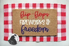 Flip-Flops Fireworks and Freedom SVG, 4th of July SVG Product Image 3
