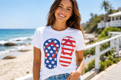 American Flag flip Flops svg, DXF, EPS, Png Product Image 2