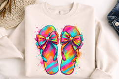 flip flop png, beach clipart, summer png, tropical clipart, vacation design, watercolor shoes, beach sublimation, summer shirt, travel png, ocean theme