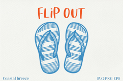 Summer Coastal Line Art Clipart | SVG &amp; PNG |Summer Beach Product Image 1
