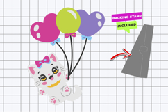 Flying Kitten Kawaii 3D SVG Product Image 4