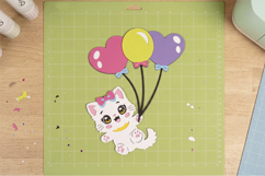 Flying Kitten Kawaii 3D SVG Product Image 3
