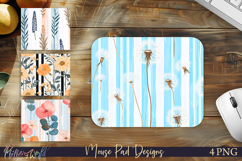 Dandelions Floral Mouse Pad Designs | Vintage Botanical Ma Product Image 1