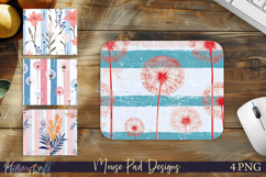 Dandelions Floral Mouse Pad Designs | Vintage Botanical Product Image 1