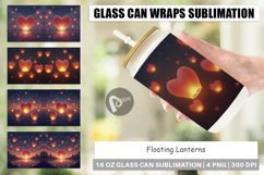 Glass Can Floating Lanterns Product Image 1
