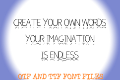 Floating Shadow Sketch Letters Alphabet ABC Text Font OTF Product Image 3