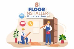 8 Floor Installation Cartoon Illustration Product Image 1