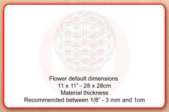 Laser cut Flower of Life Sacred Geometry Healing grid SVG Product Image 2