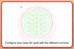 Laser cut Flower of Life Sacred Geometry Healing grid SVG Product Image 4