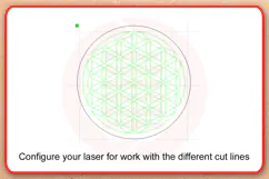 Laser cut Flower of Life Sacred Geometry Healing grid SVG Product Image 4