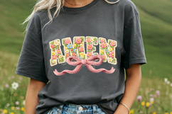 Colorful Flora Amen Faux Yarn Crochet Easter Christian Product Image 3