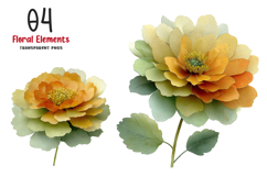 Floral Abstract Elements Clipart Product Image 1