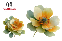 Floral Abstract Elements Clipart Product Image 1