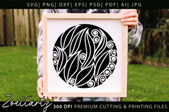 Floral Illustration Abstract Floral SVG Zentangle T-shirt Product Image 2