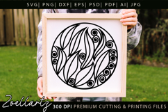 Floral Illustration Abstract Floral SVG Zentangle T-shirt Product Image 2