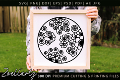 Floral Illustration Floral SVG Cut File for T-shirt Mug Tote Product Image 1