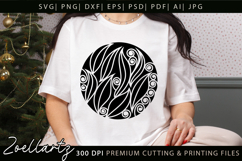 Floral Illustration Abstract Floral SVG Zentangle T-shirt Product Image 3