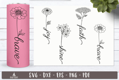 Floral Affirmation SVG PNG designs