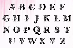 Floral Alphabet SVG, Flower A-Z Letter SVG, Flower Monogram Product Image 2