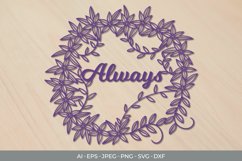 Floral Always Papercut SVG Product Image 1