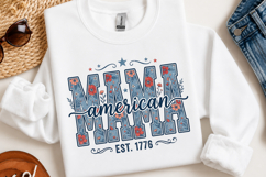 Floral American Mama 4th of July 1776 Product Image 2