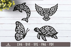 Floral Animal SVG Summer Silhouette