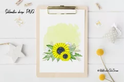 Sunflowers Sublimation. Floral Arrangement design Product Image 4