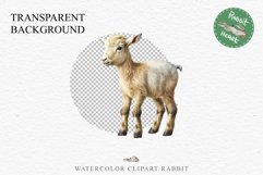 Floral Baby Goat Farm Animals Clipart PNG Scrapbooking Image Nursery Watercolor  Transparent Print invitation shirt designs sublimation kids printable digital watercolor baby Goat floral, flowers wreath clipart, sublimation nursery drawing, farm animals