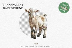 Floral Baby Goat Farm Animals Clipart PNG Scrapbooking Image Nursery Watercolor  Transparent Print invitation shirt designs sublimation kids printable digital watercolor baby Goat floral, flowers wreath clipart, sublimation nursery drawing, farm animals