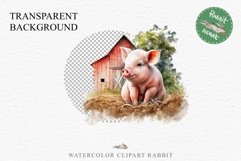 Floral Baby Goat Farm Animals Clipart PNG Scrapbooking Image Nursery Watercolor  Transparent Print  shirt designs sublimation kids printable nursery wall art watercolor baby Pig floral, flowers wreath clipart, sublimation nursery drawing, farm animals lif