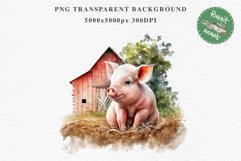 Floral Baby Goat Farm Animals Clipart PNG Scrapbooking Image Nursery Watercolor  Transparent Print  shirt designs sublimation kids printable nursery wall art watercolor baby Pig floral, flowers wreath clipart, sublimation nursery drawing, farm animals lif