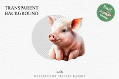 Floral Baby Goat Farm Animals Clipart PNG Scrapbooking Image Nursery Watercolor  Transparent Print  shirt designs sublimation kids printable nursery wall art watercolor baby Pig floral, flowers wreath clipart, sublimation nursery drawing, farm animals lif