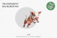 Floral Baby Goat Farm Animals Clipart PNG Scrapbooking Image Nursery Watercolor  Transparent Print  shirt designs sublimation kids printable nursery wall art