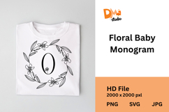 Floral Baby Monogram Product Image 1