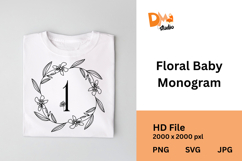 Floral Baby Monogram Product Image 1