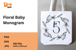 Floral Baby Monogram Product Image 1