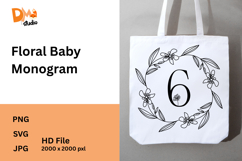 Floral Baby Monogram Product Image 1
