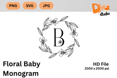 Floral Baby Monogram Product Image 1