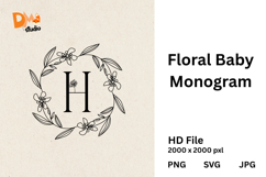 Floral Baby Monogram Product Image 1