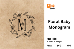 Floral Baby Monogram Product Image 1