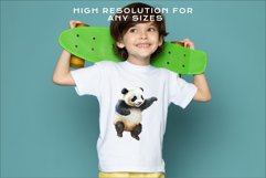 watercolor floral baby Panda, scrapbooking clipart, sublimation nursery drawing, forest animals Floral Baby Panda Animals Clipart PNG Scrapbooking Nursery art Image Watercolor  Transparent Print invitation shirt designs sublimation kids printable digital