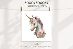 Floral Baby Unicorn Magic Fantasy Fairytales Clipart PNG Art Transparent Print for invitation t-shirt designs sublimation nursery wall kids printable digital watercolor Floral baby Unicorn png, flowers, magic fantasy clipart, fairytales rainbow colorful