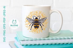 Floral Bee SVG For Mug Decor