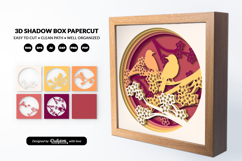 Floral Bird on Branches Layered Shadow Box Product Image 2