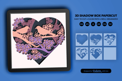 Floral Bird Layered Shadow Box Product Image 2