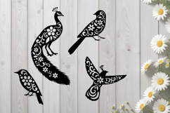 Floral Birds SVG Product Image 1