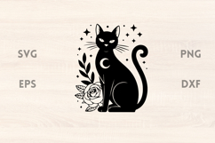 Lunar Moon Cat SVG Product Image 1