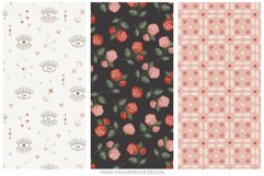 Romantic Spring digital paper pack, floral seamless pattern Product Image 5