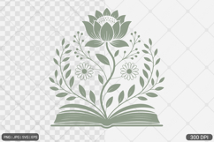Floral Book SVG PNG Bundle Product Image 2